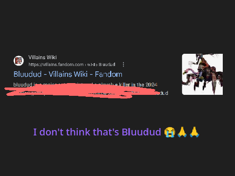 I Don't think that's bluudud