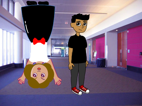 teacher that is upside down!