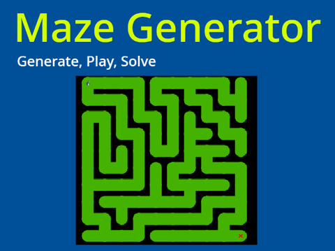 Maze Gen (Generate, Play, Solve) 
