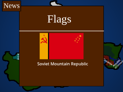 flag and land