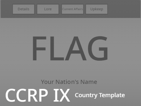 CCRP IX Country Template
