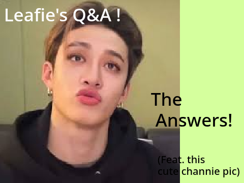 ~ Special Q&A / Answers !! ~