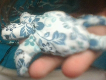 Finished sewing the turtle (Floral design)