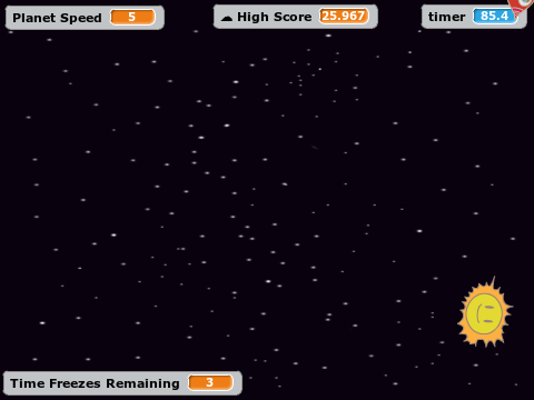 Dodge the planets!