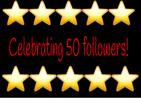 Celebrating 50 followers!(sry it’s late)