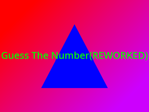 Guess The Number(reworked)