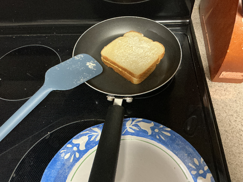 Making grilled cheese’s!! 