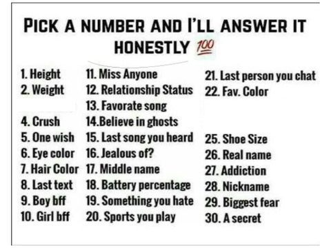 Ask me any number and I'll answer it.