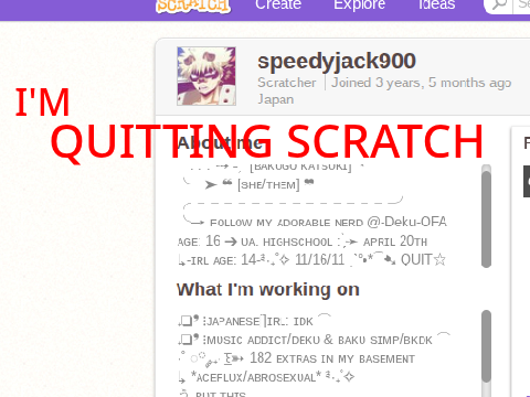 I might quit scratch.( read desc