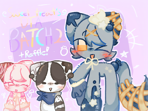 ୨- sweet treats dtae batch 2 + raffle -୧  remix