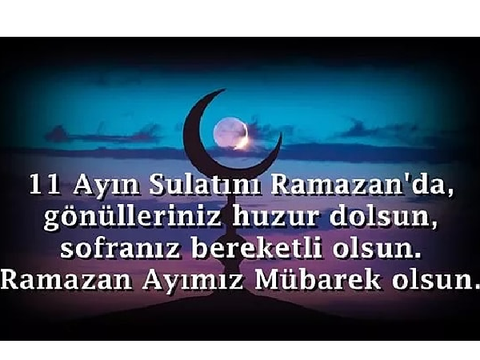ramazan ayınız mübarek olsun!