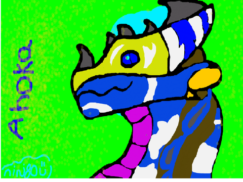 I drew Ashoka as a dragon