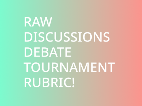 RD Debate Rubric