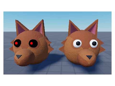 remodeled dog heads (piggy)