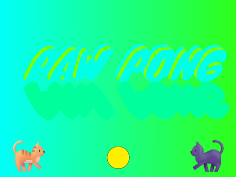 paw pong (2 player game)