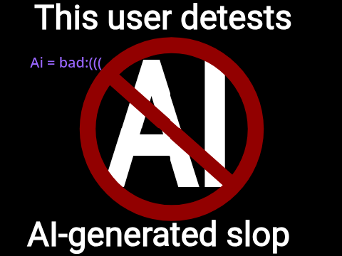 This user detests AI-generated slop remix