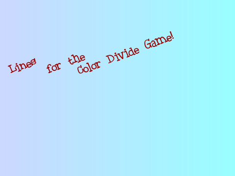 Lines for The Color Divide Game