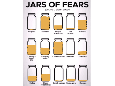 My jars of fear!