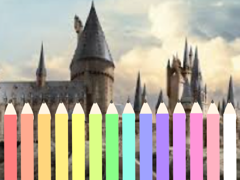 My Harry Potter coloring book!  Remake (^-_-^)