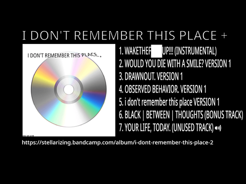 I DON'T REMEMBER THIS PLACE +