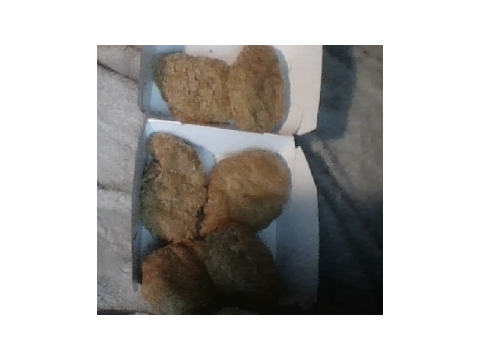 Proof of my 4 piece chicken nuggies having 6