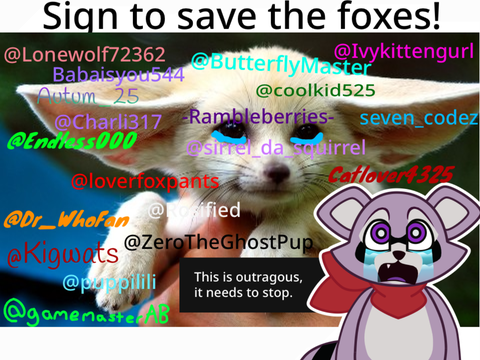 STOP HUNTING FOXES THEY DONT DESERVE THIS remix