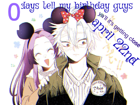 my birthday count down