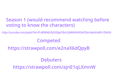 Vote in THESE polls for the season 2 cast of my object show!