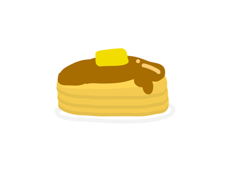文字通り、パンケーキ