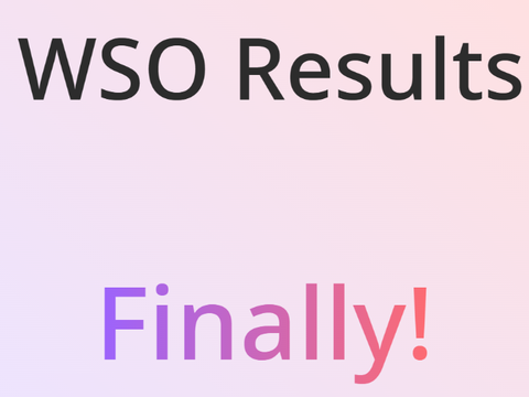 The WSO Final Results!