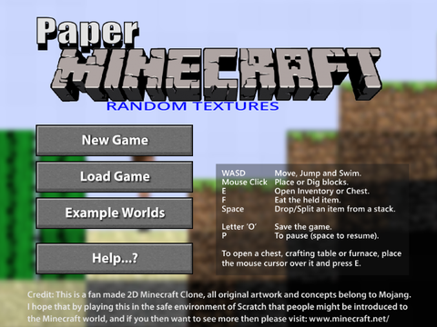 Paper Minecraft, but textures are randomized V0.1