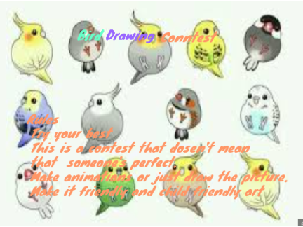 Bird Drawing/Animation/Game Contest