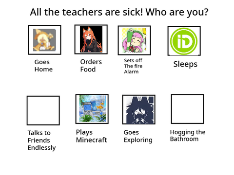 All the teachers are sick! Who are you? remix remix