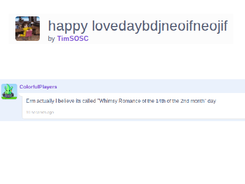 "Whimsy Romance On The 14th of the 2nd Month Day"