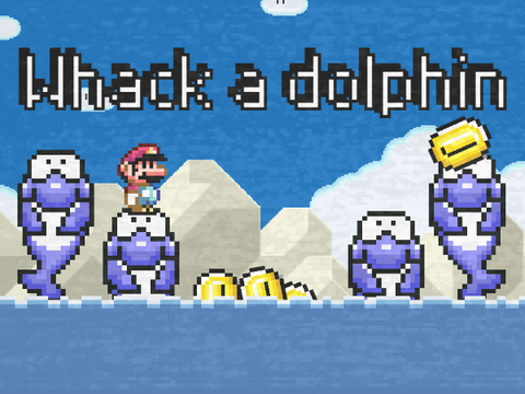 Whack a dolphin! (SMW)