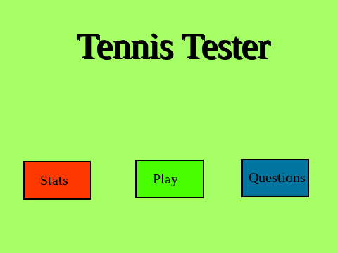 Tennis Tester (V 1.02)