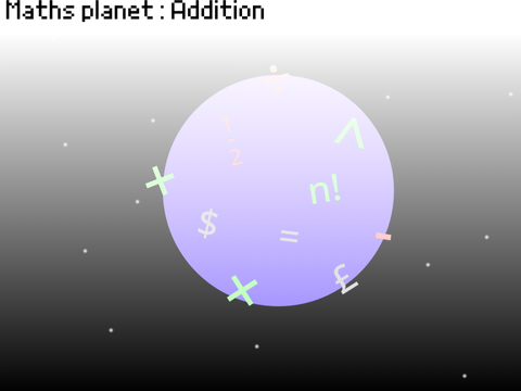 Maths planet:addition