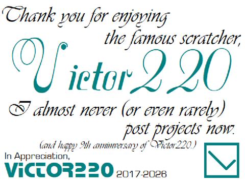 Thank you Victor220.