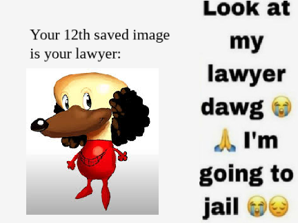 Your 12th Saved Image is Your Lawyer remix
