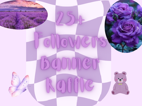 25+ Followers Banner Raffle