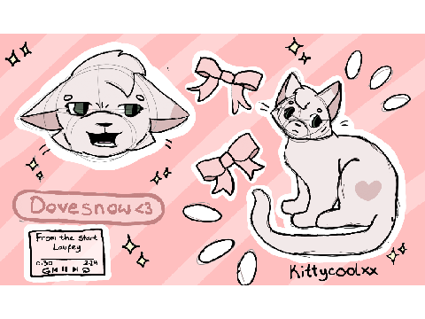 Dovesnow (OC) ref sheet