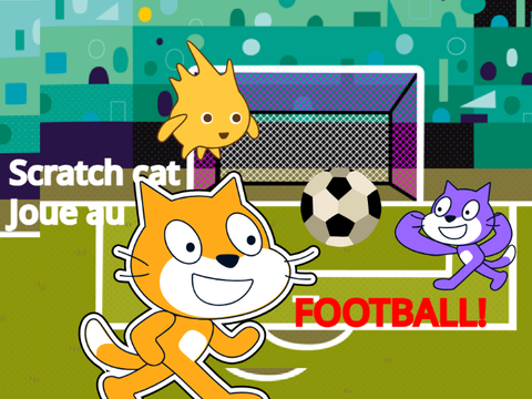 Scratch cat se lance au foot! | Animation