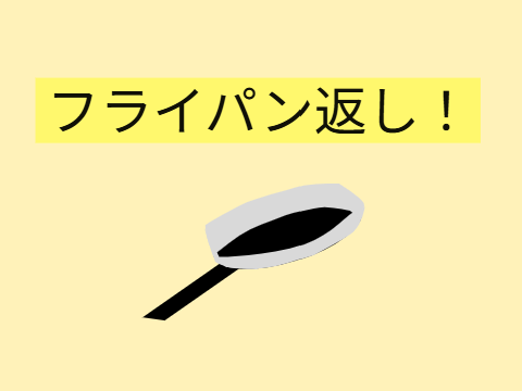 フライパン返しゲーム！