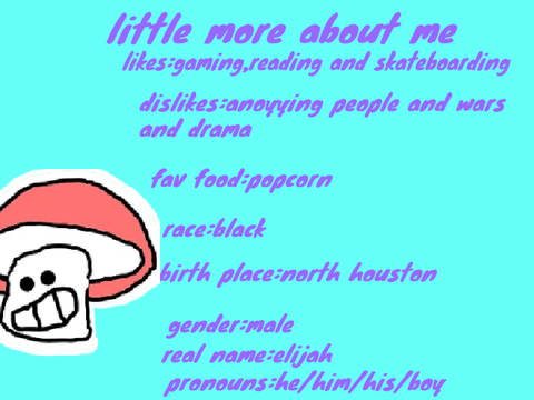 little more about me before I go