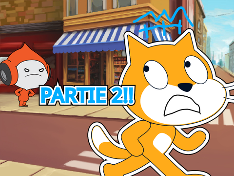 {Partie 2} Scratch Cat se lance au foot|#all#animation#humour
