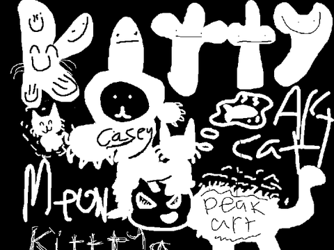 Kitty art by me.