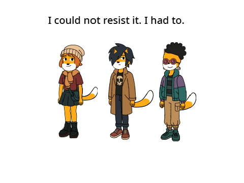 I could not resist 