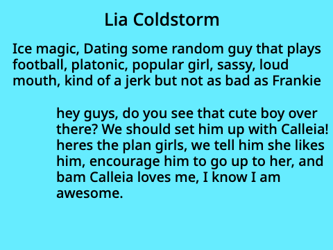 lia audition<3