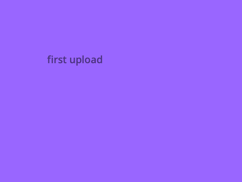 first upload