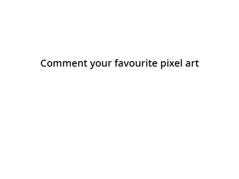 Pixel art.